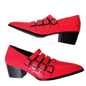 Strange Cvlt Pink Coven Block Heels